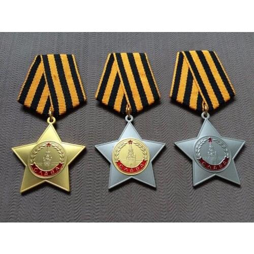 3pcs/lot CCCP Order of Glory Set USSR Glory Medallion 1st 2nd 3rd Class Orders decorations and medals of the Soviet Union