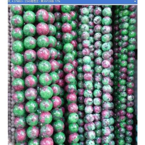 Wholesale Top AAA+ Epidote Zoisite With Natural Stone Beads For Jewelry Making DIY Bracelet 6/8/10/ 12 mm Strand 16