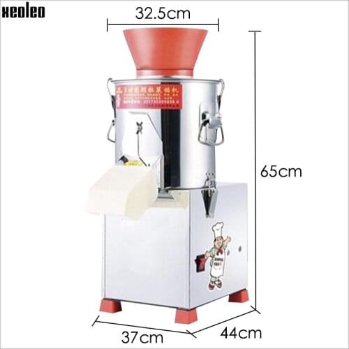 XEOLEO Vegetable Chopper 200-300kg/h Vegetable cutter Fruit pellet cut machine Cutting Carrot/Chili/Ginger pellet machine 1100W