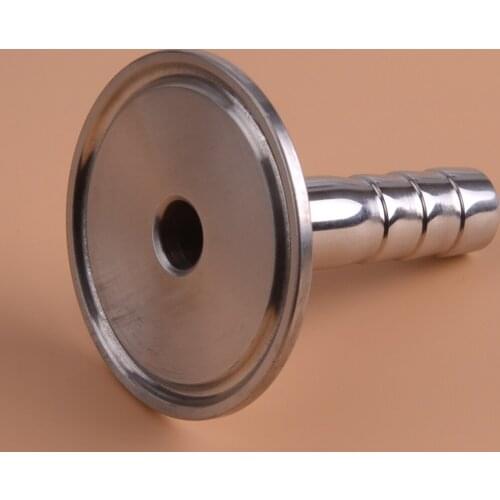 LETAOSK Silver Stainless Steel Adapter Pipe Fittings Hose Barb OD 12mm&Ferrule OD 50.5mm Fit for 1.5'' Tri Clamp