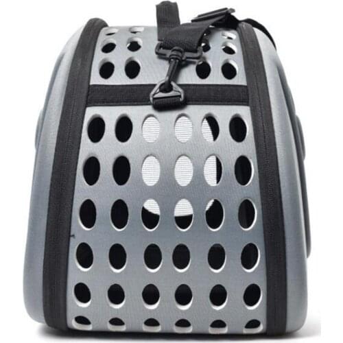 Dog Cat Carrier Cage Fashionable Breathable Foldable Pet Carrier Crossbody Bag