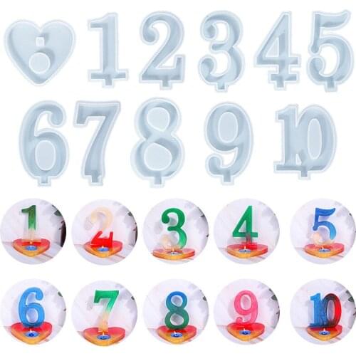 11 Digits Candle Holders Silicone Candle Mold Handmade Soap Rolling Tray Silicone Mold diy Jewelry Epoxy mould For Crafts
