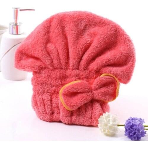 Microfiber Shower Bath Cap Elastic Band Bath Cap Spa Hat Cute Hair Protective Shower Hats Dry Hair Cap Bath