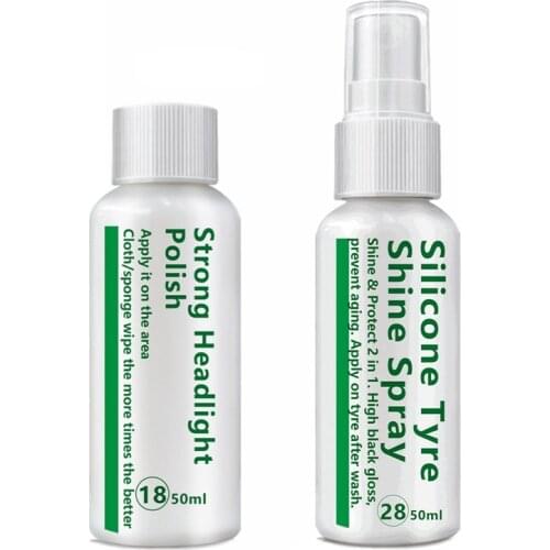 Strong Car Headlight Refurbish Polishing Wax Auto Headlight Scratches Removal Repair Agent Silicone Tire Shine Protection Spray