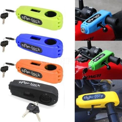 50Pcs/Lot Universal Motorcycle Handlebar Lock Motocross Handle Theft Protection Lock Brake scooter Throttle Grip Security Lock