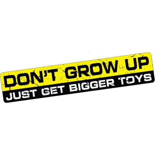 Personality Car Stickers DON'T GROW UP Decal Vinyl Funny Offroad Waterproof Car Styling Accessories Apply To Car Window