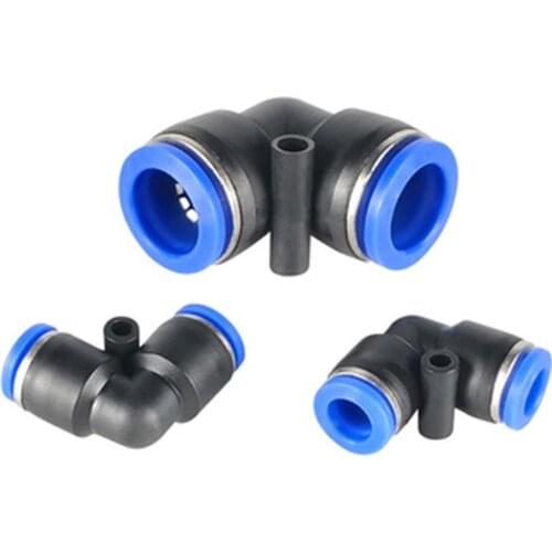 "L" Shape OD 4mm 6mm 8mm 10mm 12mm 14mm 16mm Hose Tube 90 Degree Plastic Elbow Air Pneumatic Connector Quick Fittings