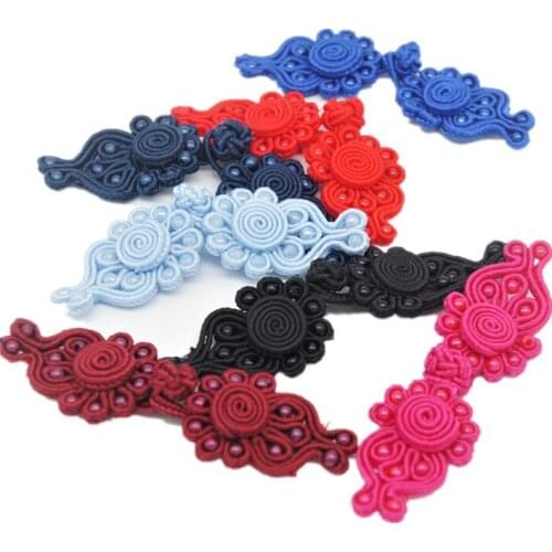 High-quality Multi-color Optional Twelve Bead Phoenix Tail Plate Buckle Childrens Cheongsam Decorative Buttons