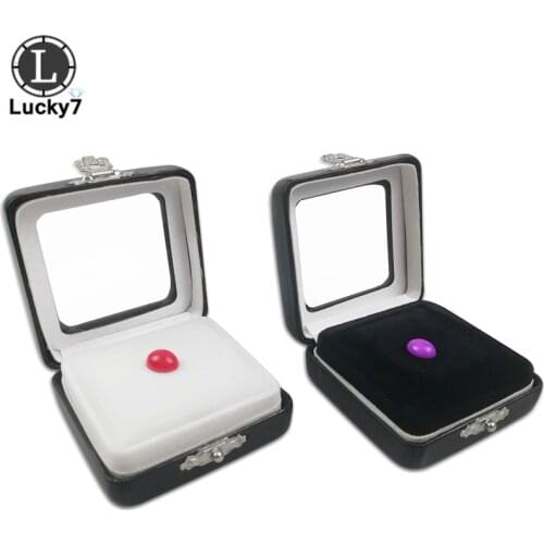 High Quality PU Leather Diamond Storage Box Gemstone Display Stand Holder Loose Organizer Case Jewelry Beads Showcase