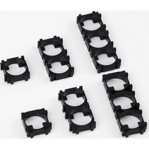 10Pcs/lot 18650 Lithium Plastic Battery Holder Safety Anti Vibratio Cylindrical Cell Battery Stand Bracket For DIY Fixed Battery