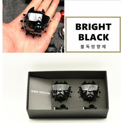 2PCS Bulldog Fragrance Car Air Freshener with Gift Box DE Car Perfume Auto Fragrance Auto Vents Scent with Magnet Clip