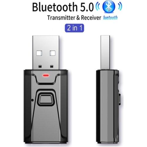 5.1 Bluetooth Audio Receiver Transmitter Portable Mini Stereo Bluetooth AUX USB 3.5mm Jack For PC TV Car Wireless Adapter