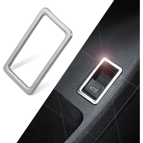 Car stainless steel Trunk Switch Button Decorative Cover Trim For VW Jetta MK6 2012 - 2015, car styling