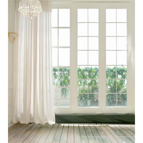 White curtain modern photo background vinyl wedding dress French window backdrop photography in photo studio Accessories CM-0811