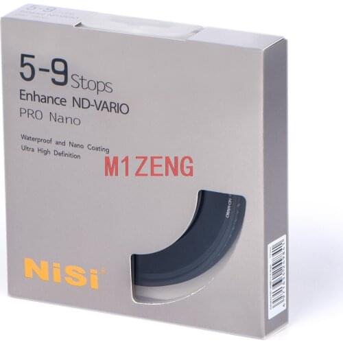 Enhance nano ND-VARIO(ND3~ND32) 1.5-5 stops variable neutral density ND lens filter waterproof for camera Photography video edge