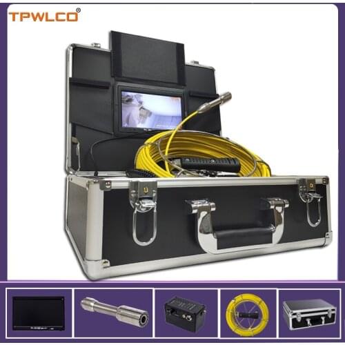 7" Screen Recording Pipe Drain Sewer Inspection Camera System 23mm HD Industry Endoscope Inspection Camera 20m Fiberglass Cable