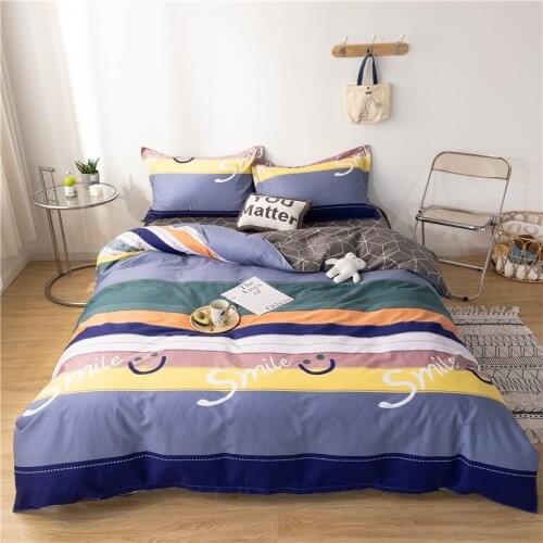 Pure Cotton Bedding Set High Quality Skin Friendly King Size Duvet Cover Set Printing Quilt Cover Set 3pcs/4pcs