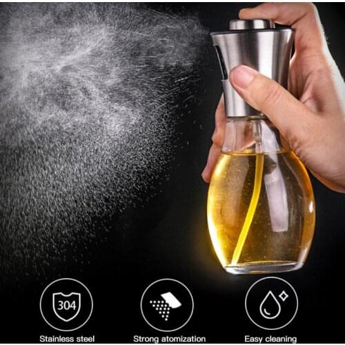 Oil Vinegar Spray Glass Bottles BBQ Baking Olive Oil Spray Bottle Water Pump Gravy Boats Grill BBQ Sprayer BBQ Kitchen Tools