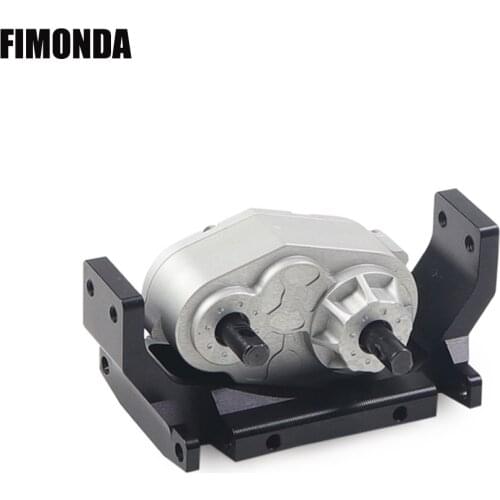 Metal D90 Transfer Case Gearbox with 72MM Mount Plate for 1/10 RC Crawler Axial SCX10 RC4WD D90