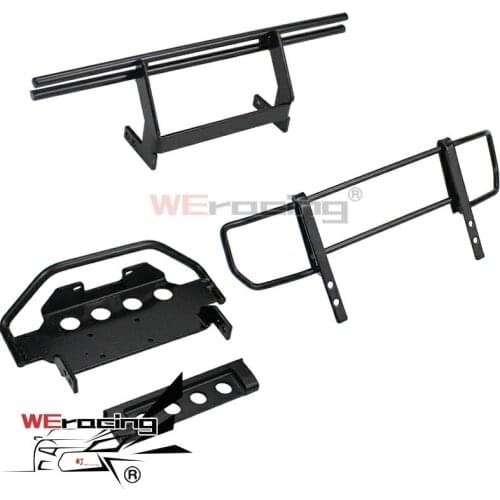 Metal Front rear Bumper & Base & Winch Bracket Upgrade Parts Accessories For 1/10 RC Rock Crawler TRX4 G500 TRX6 G63