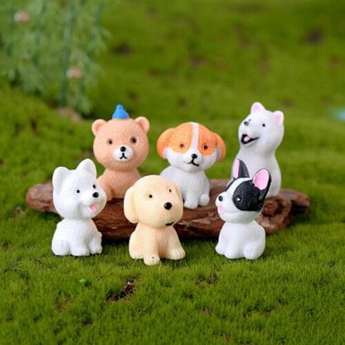 Cute Resin Small Ornaments Simulation Micro Landscape Mini Cartoon Small Animal Statue Home Romantic Fun Bonsai Garden Decor