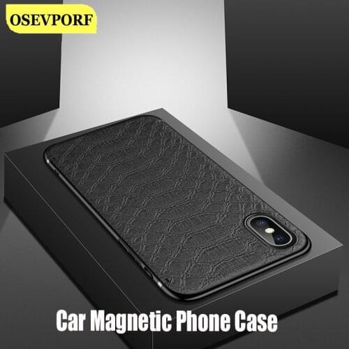 Crocodile Texture Phone Cases With Magnetic for iphone 12 11 Pro Max X XR XS Max Soft Covers Funda Capa for iPhone 6 6s 7 8 Plus