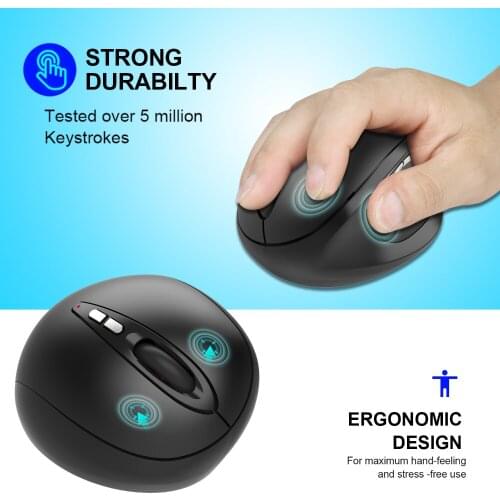 Vertical 2.4G Wireless Mouse Ergonomic USB Optical Right Hand Small Office Mice 2400 DPI Gaming Computer Mause Gamer For Laptop