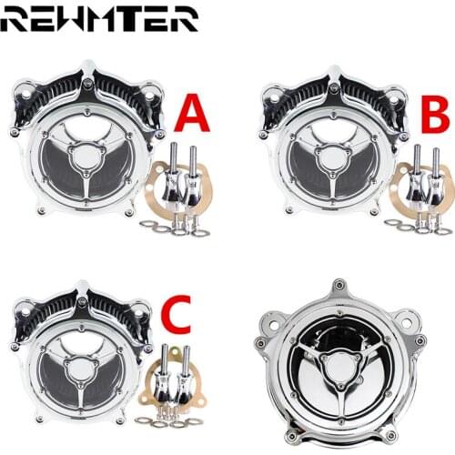 Motorcycle Air Cleaner Intake Filter Set For Harley XL Sportster 91-17 Dyna 93-17 FLSTSE 11-12 FXSBSE 13-14 With Accessories