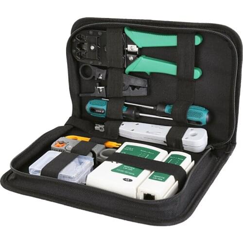 Network Cable Pliers Tool RJ45 RJ11 RJ12 CAT5Portable LAN Network Repair Tool Kit Utp Cable Tester And Plier Crimp Crimper Clamp