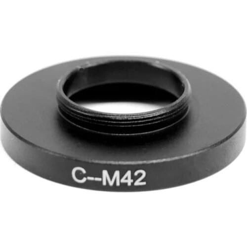 C to M42 Microscope Adapter Ring C-mount to M42 x 0.75 Adaptor Rings for Nikon Olympus Leica Microscope 1.2X Adapter