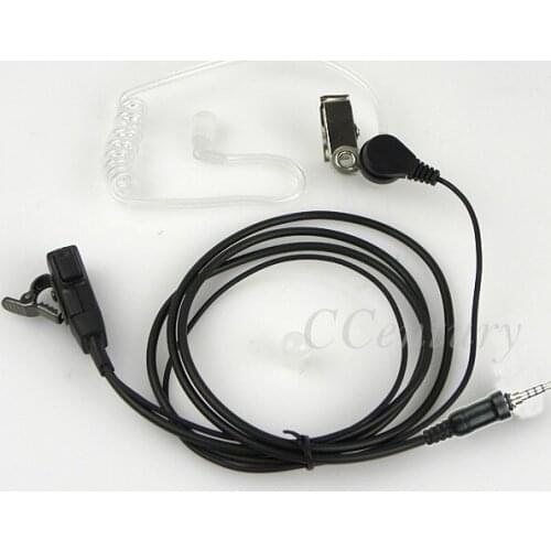 Police Acoustic Tube Headset Earpiece PTT Mic for YAESU VX-6R VX-7R VX-127 VX-170 VX-177 VX-270 FT-270R Radio Walkie Talkie