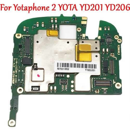 Tested Full Work Unlock Motherboard For Yotaphone 2 YOTA YD201 YD206 Mainboard Logic Circuit Electronic Panel FPC
