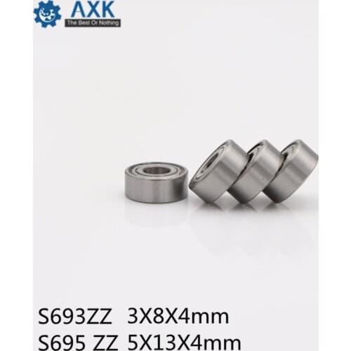 S693ZZ S695 ZZ Bearing 3*8*4 mm ( 100PCS ) 5x13x4mm ABEC-1 440C Roller Stainless Steel S693Z S693 S695 Z ZZ Ball Bearings