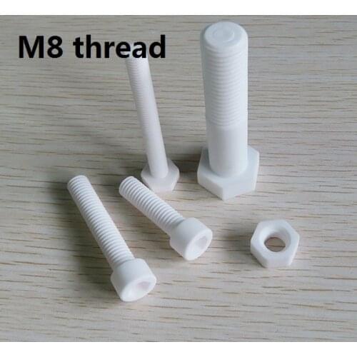 M8 hex screw aluminium oxide Ceramic Screw 95% Alumina Ceramic Screw anti-corrosion Hexagon socket screw