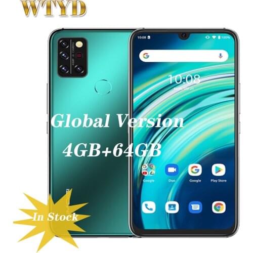 UMIDIGI A9 Pro 6.3' 4GB 64GB Octa Core Android 10 Global Version 4G Mobile Phone 32MP Quad Camera 4150mAh Face Unlock Smartphone