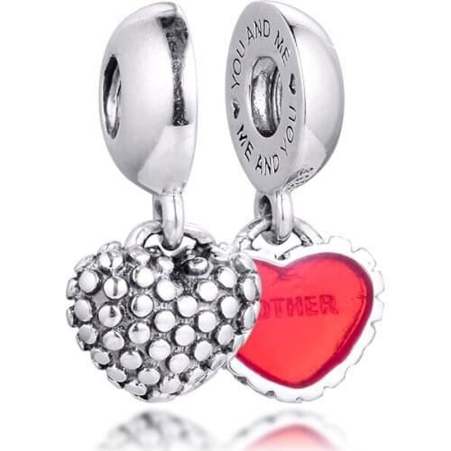 Fit Pandora Bracelets Mother & Daughter Charms 925 Original Sterling Silver Beads for Jewelry Making DIY Women Berloque