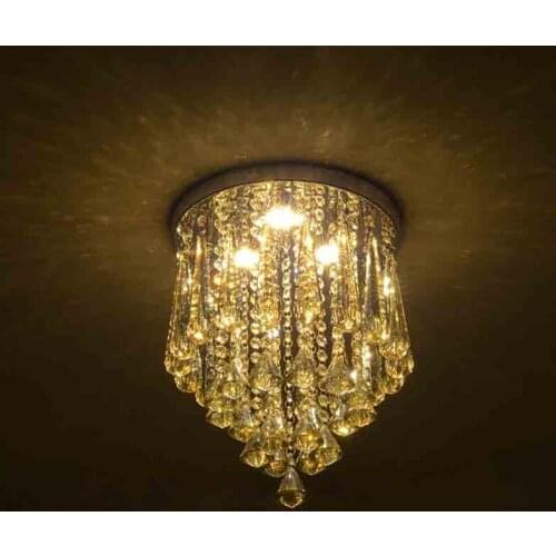 Modern Minimalist Crystal Ceiling Light LED Ceiling Lamp Creative Home Decoration Lamps Lights Bedroom Hallway Fixture CL157