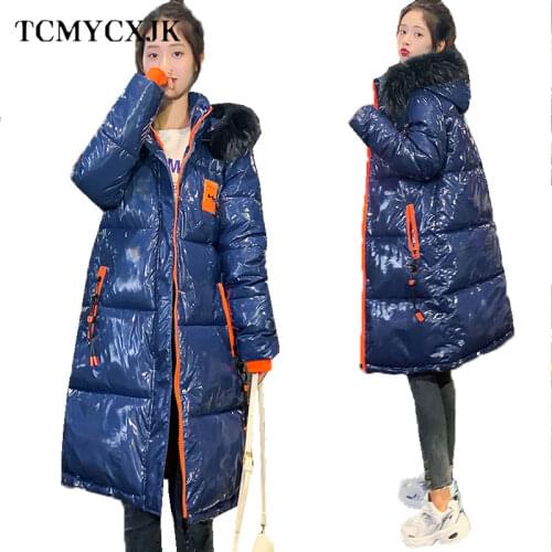 Tcmycxjk Women's Leather Down Jackets