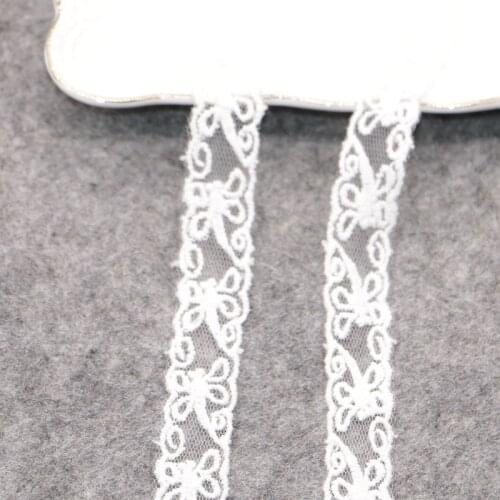10 yards 1.8cm Cotton White Embroidery Lace selvedge hand DIY sewing clothing accessories clothing materials