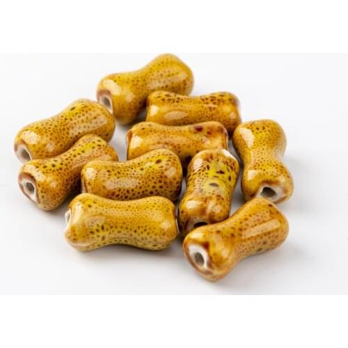 Bone Shape unique Ceramic beads Ceramics round Specail Ceramic Beads #A225B