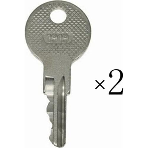 2pc key For E-Z-GO (1982-Up) Gas Electric Golf Cart Keys with 1919