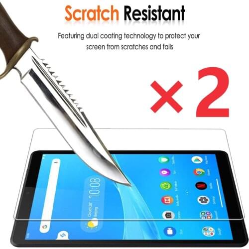 2Pcs Screen Protector Cover for Lenovo Tab M8 TB-8705F/8505X 8.0 Inch Tablet Tempered Glass Full Coverage Anti-Shatter Screen