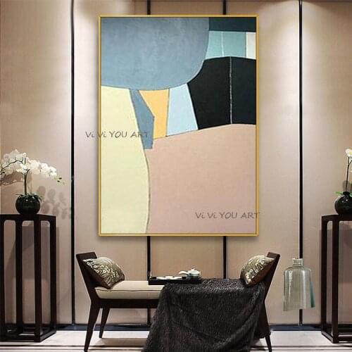 Modern Art Handmade Abstract Oil Paintings On Canvas Modern Wall Picture For Living Room Home Decoration No Frame Large Size