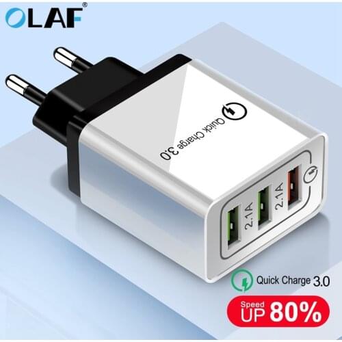 Olaf USB Charger quick charge 3.0 for iPhone X 8 7 iPad Fast Wall Charger for Samsung S9 Xiaomi mi 8 Huawei Mobile Phone Charger