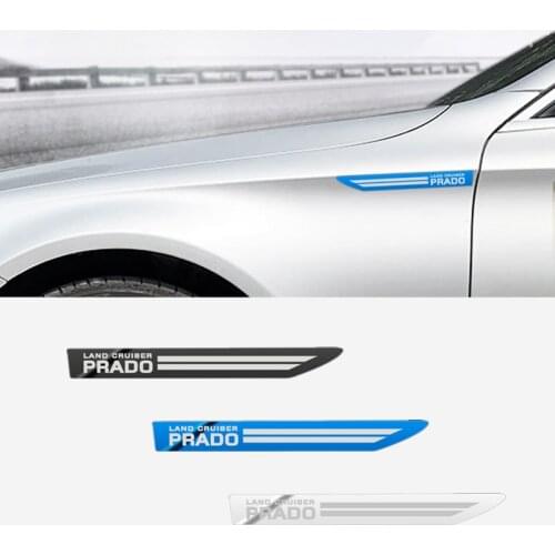 Car Styling 2pcs Side Wing Badge Emblem Fender Sport Car Sticker for Toyota prado land cruiser accessories car styling