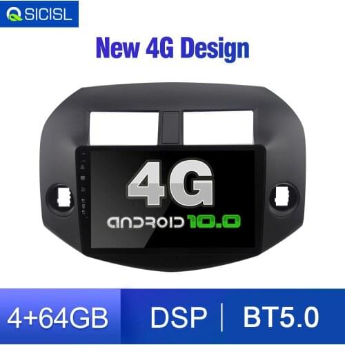 Free 4G Modem Android 10.0 Car Radio Multimedia for Toyota RAV4 / RAV 4 2006-2012 with modem for SIM Card Radio GPS Navi ROM 64G