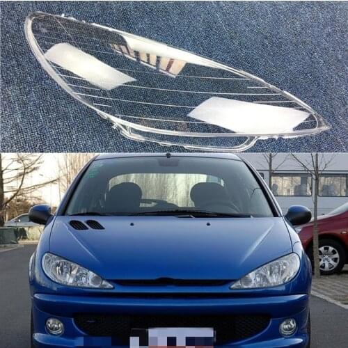 For Peugeot 206 Headlight Shade 206 Headlight Transparent Shade 206 Headlight Shell Mask 2005 2006 2007 2008