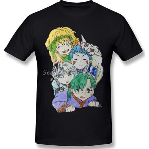 Dragons Akatsuki No Homme T-Shirt Yona Manga and Anime Series Tees Pure Cotton Oversized Short Sleeve