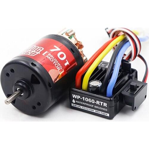 Tiger dog TD motor + ESC combo 540 brushed motor 21T 27T 35T 45T 55T with waterproof 60A ESC for 1/18 buggy truck carwler cars