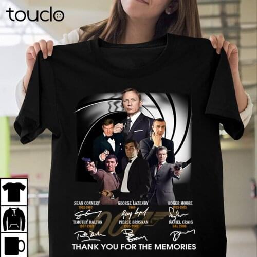 James Bond 007 Sean Connery 2020 T-Shirt Thank You For The Memories Tee